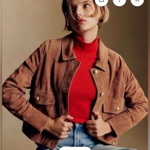 NWOT Sezane Terry Iacket in Suede